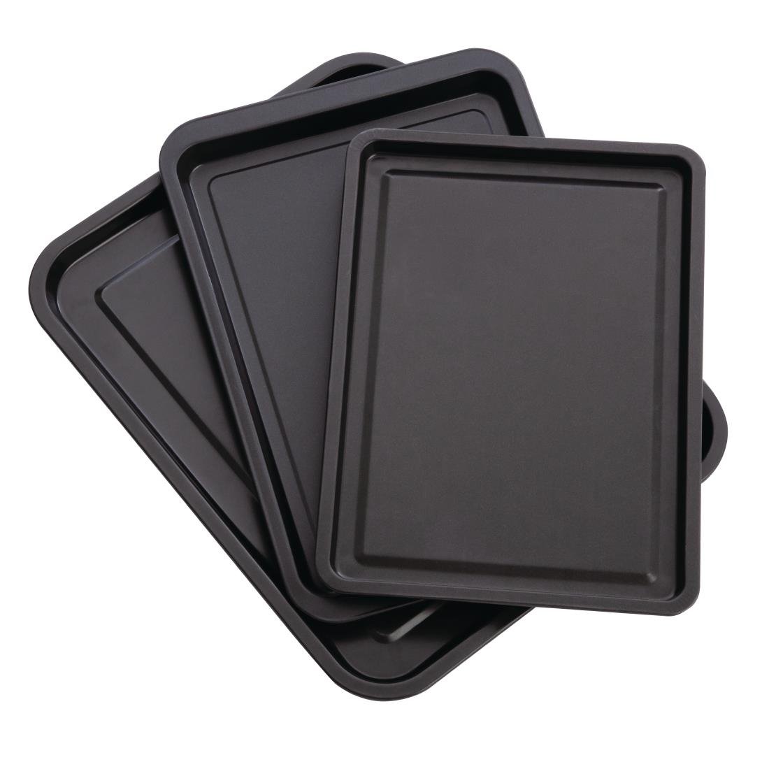 Nisbets Essentials anti-aanbak bakplaten (Set van 3)