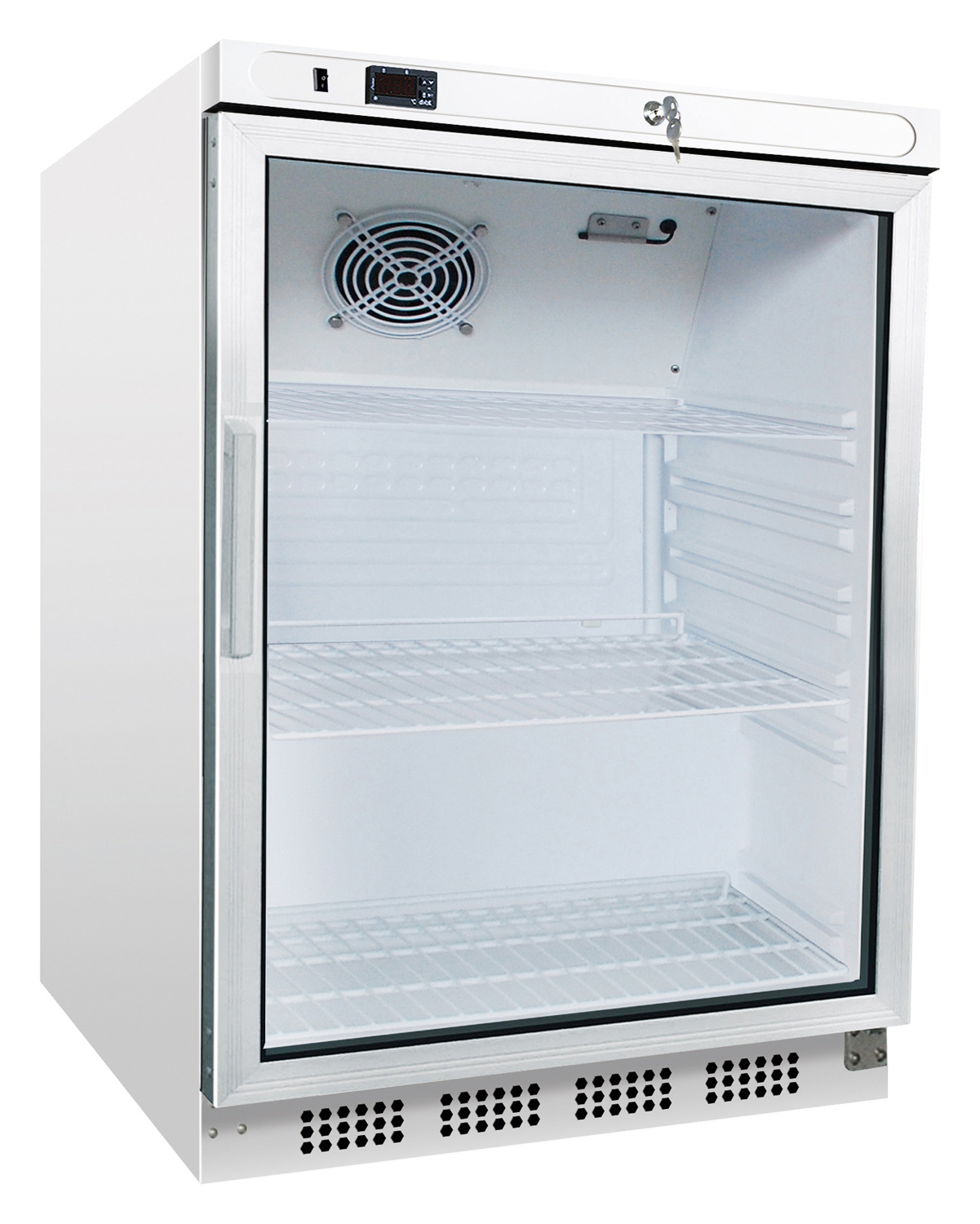 Kühlschrank mit Glastür | 600x585x855 mm | 200 Liter