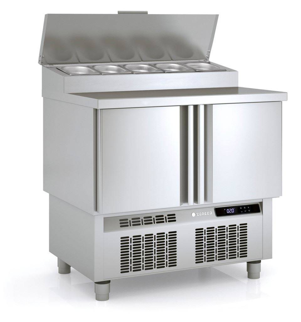 Saladette 2 Türen - 5x 1/4GN - 91,5x70x (H) 112cm