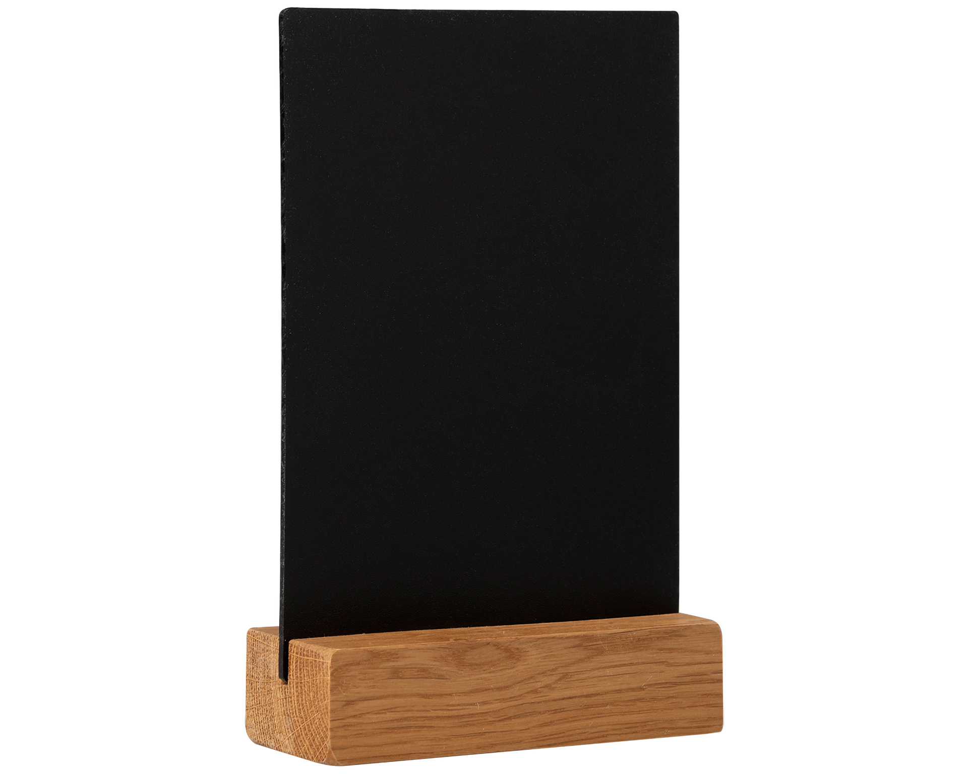 Krijtbord A6 staand - Voet eikenhout