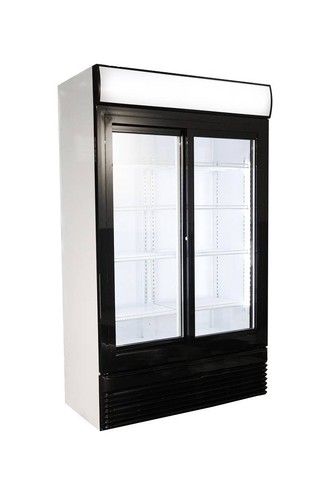 Réfrigérateur de présentation | 2 portes coulissantes | 750 litres | 1120x610x(h)1965mm | LED