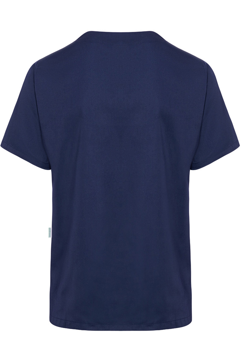 Kurzarm Herren-Schlupfkasack Essential, aus nachhaltigem Material - Marine - L