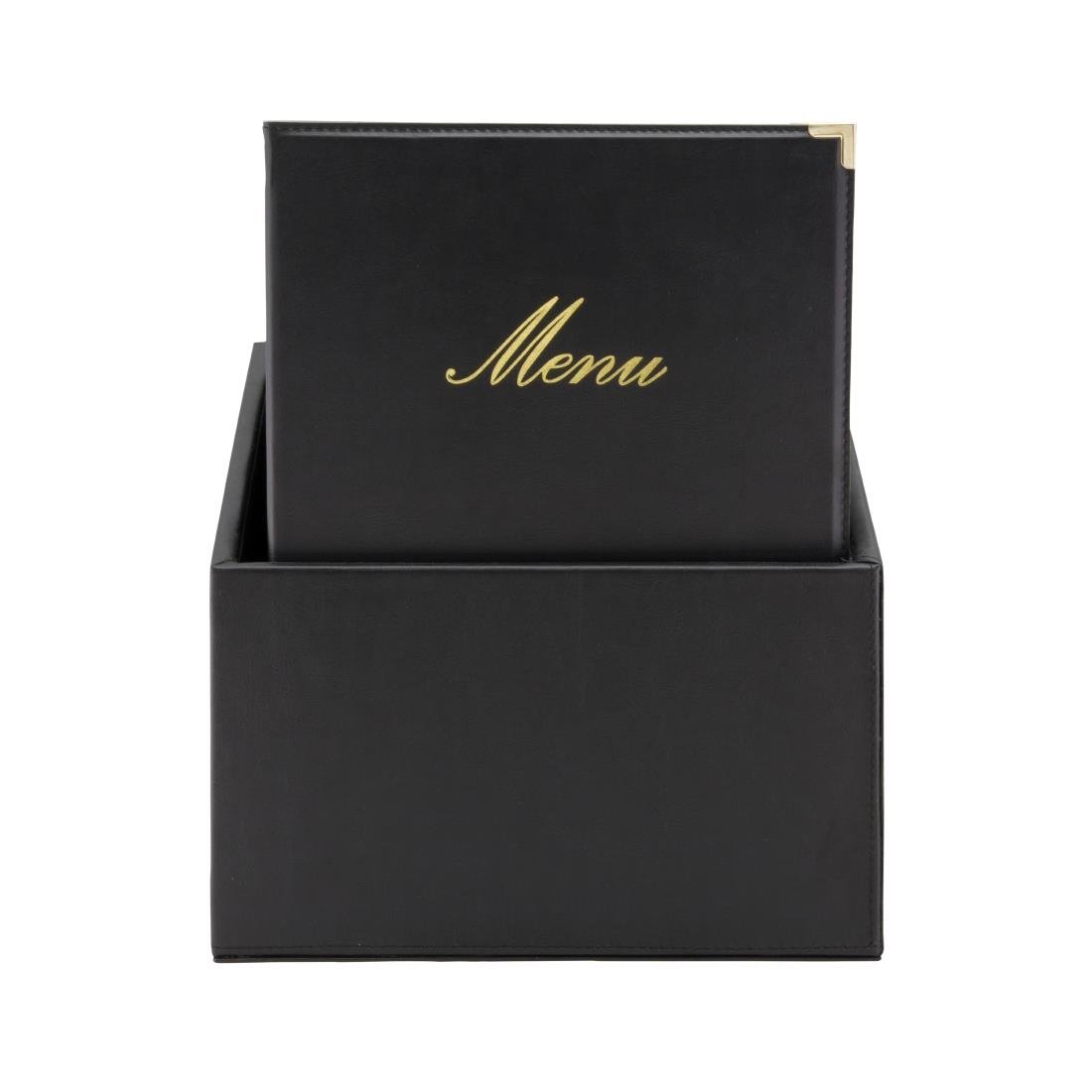 Securit Classic Lederset mit 20 Menükartenhaltern 4x A4 in 1er Box (inkl. 1 Doppeleinlage)