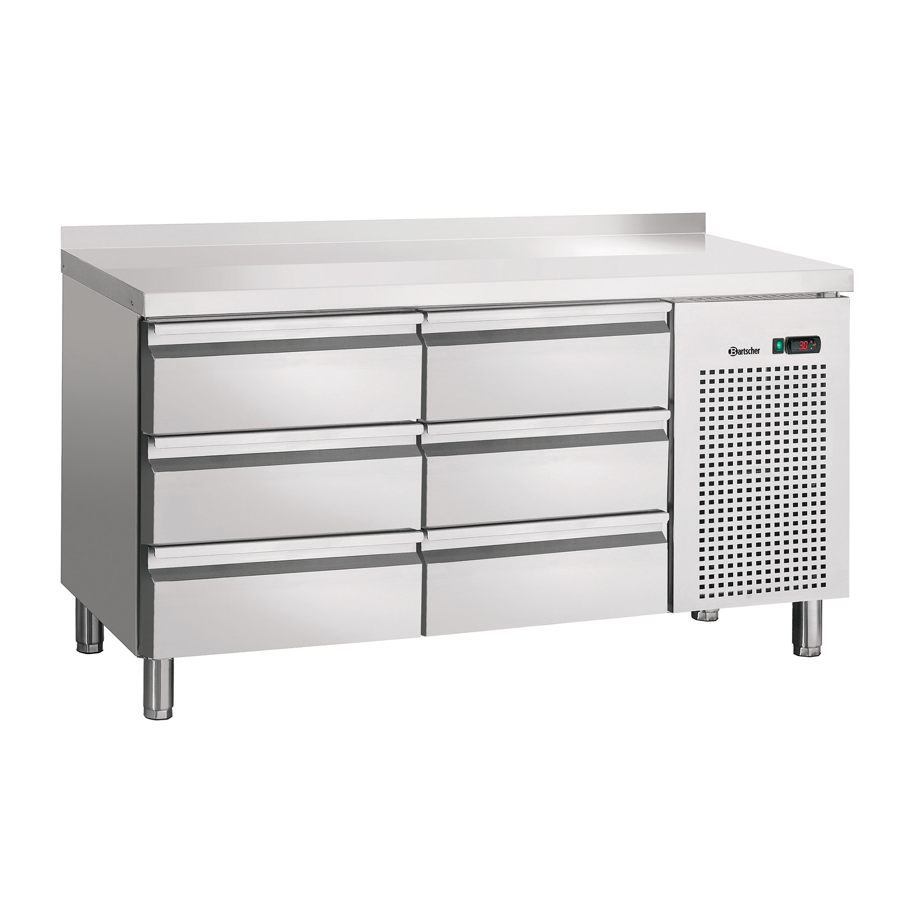 Koelwerkbank S6-100MA 6 lades - 1342x700x(h)850mm