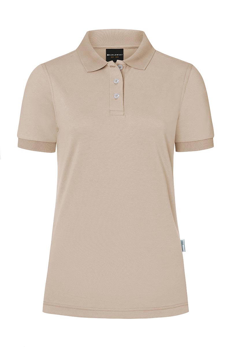 Polo de travail pour femme Modern-Flair, en matériau durable - Sable - L