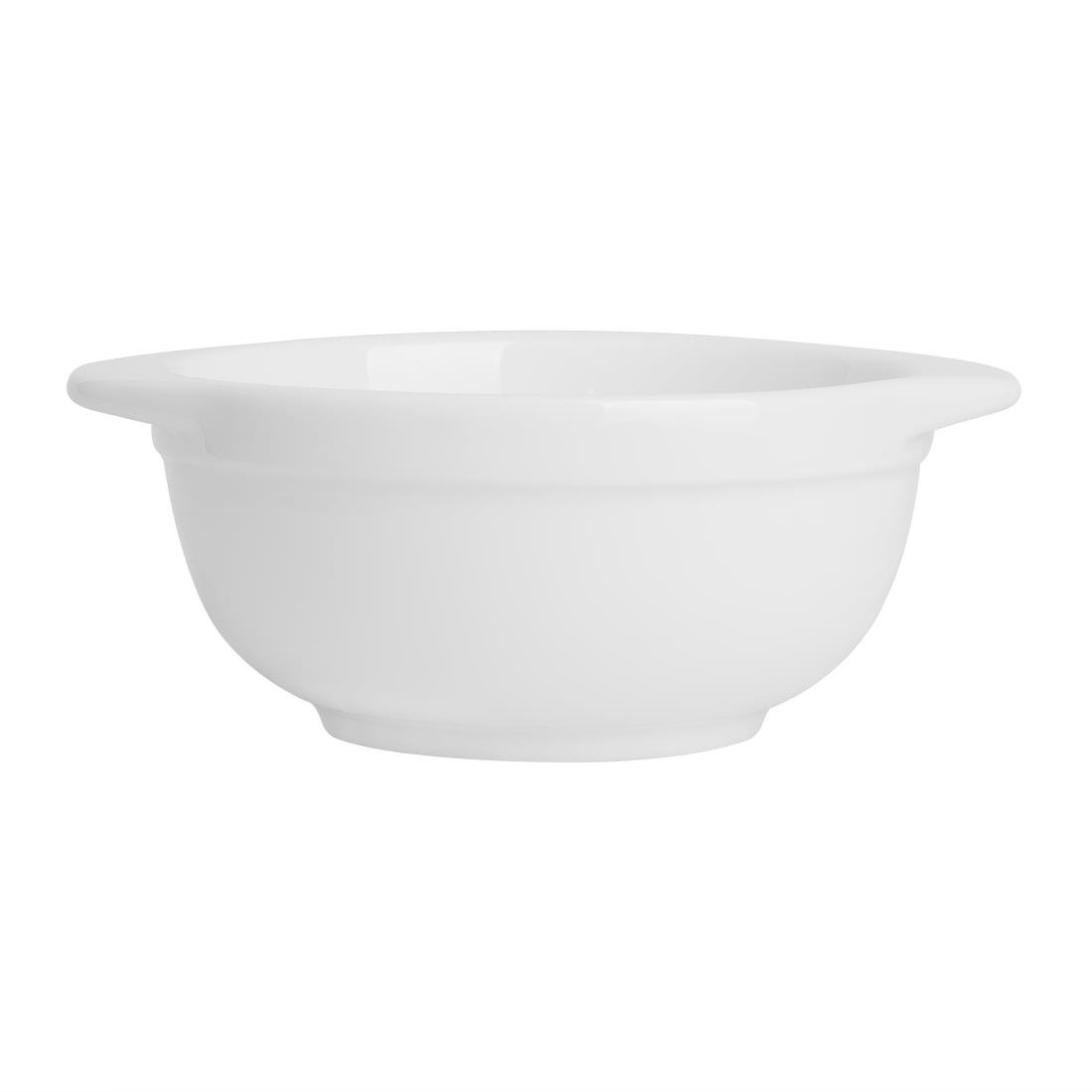 Olympia Whiteware Schalen mit Griffen 250ml (6 Stück)