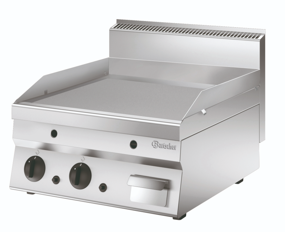 Grillplaat 650 600G-G - Glad Model - 13  kW - 600x702x(H)495mm