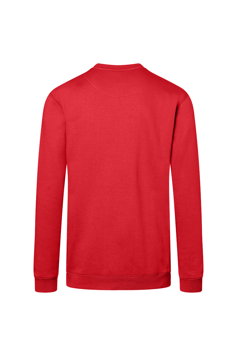 Herren Workwear Sweatshirt Soft-Face, aus nachhaltigem Material - Rot - L
