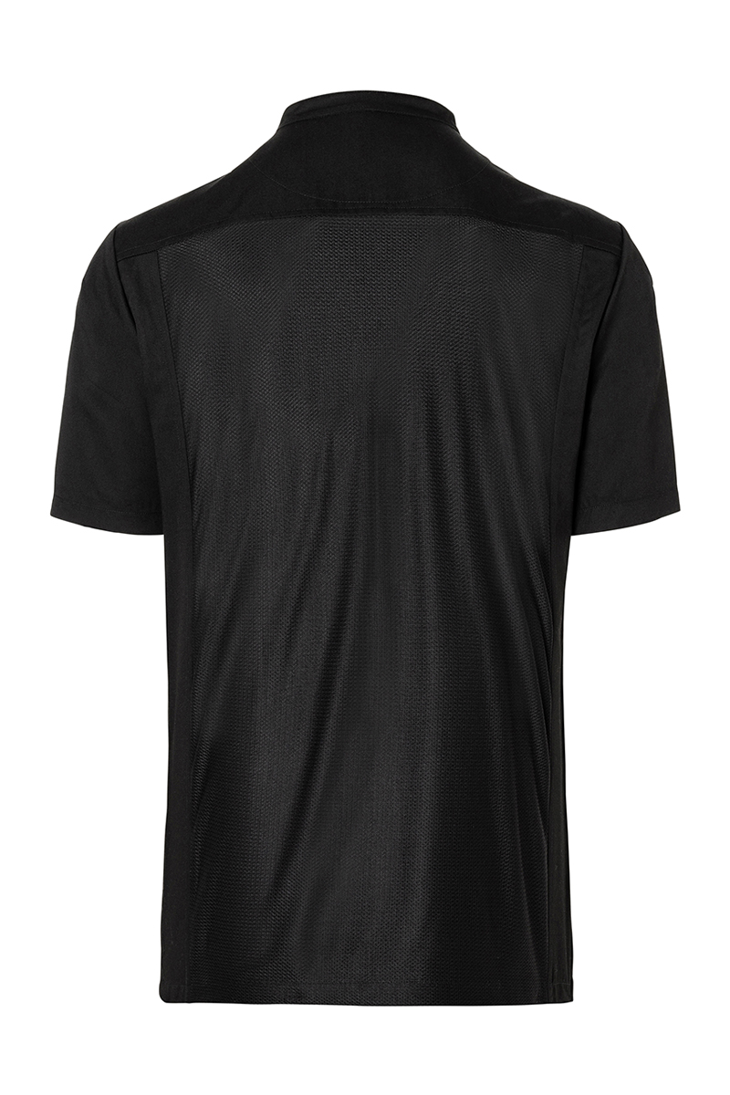 Chemise de cuisine manches courtes à enfiler Basic - Noir - L