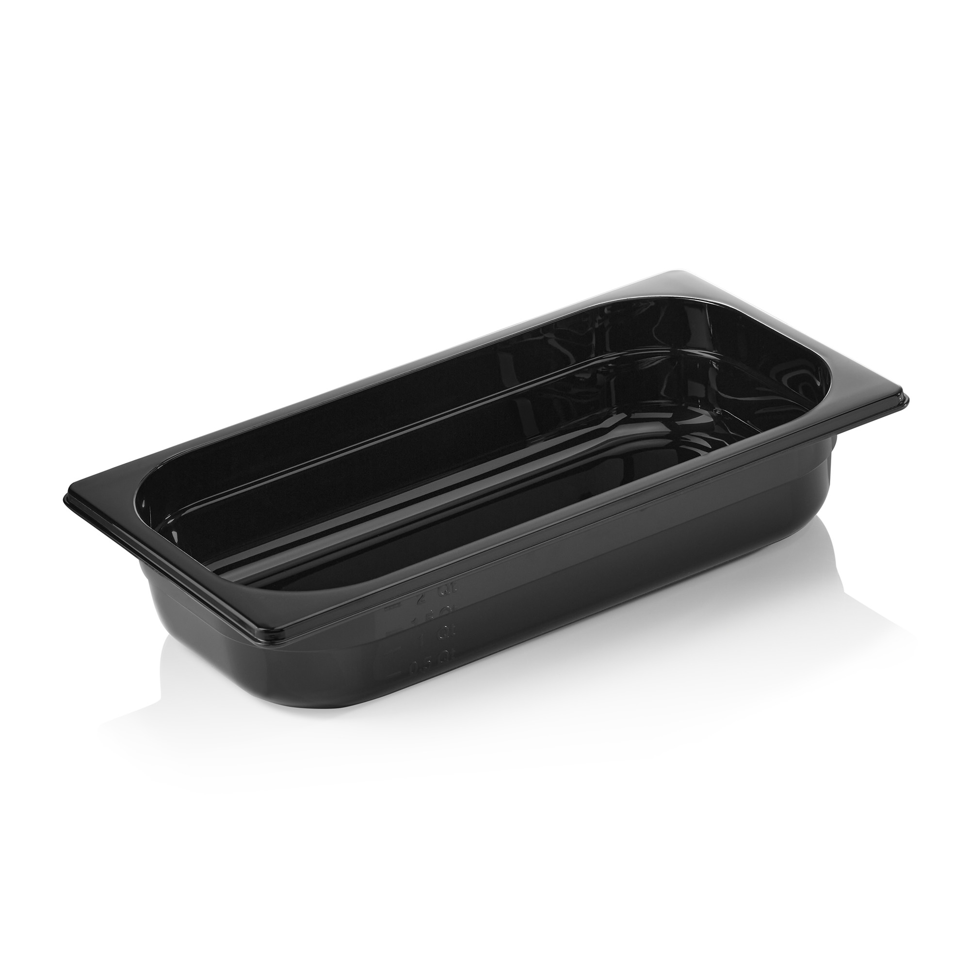 GN-bak GN 96 zwart 1/3-065 mm, zwart, polycarbonaat