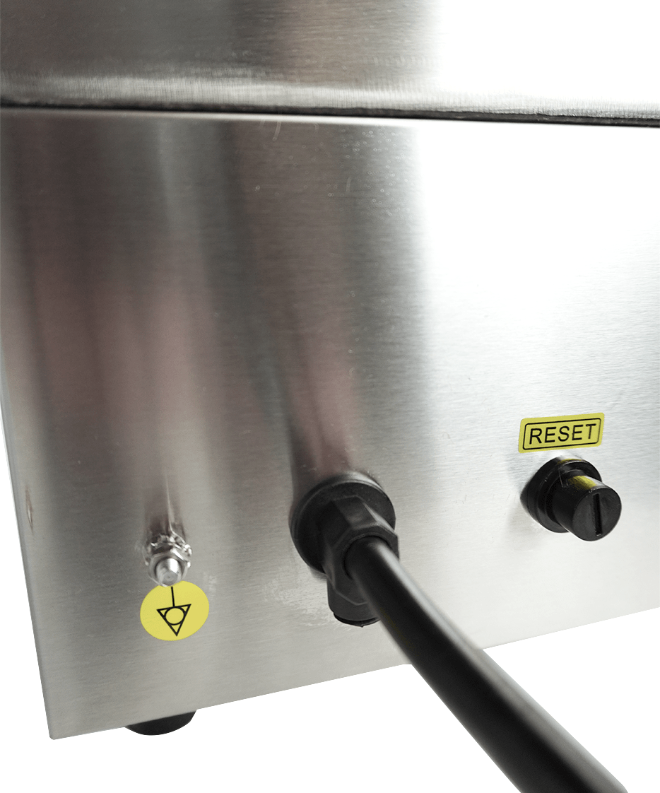 Elektrische Bakplaat Geribd