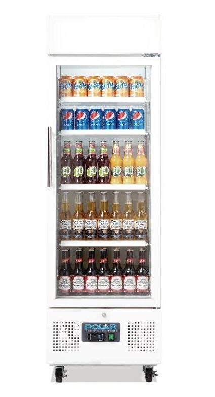 Kühlschrank mit Glastür | 218 Liter | 530x570x(h)1610mm
