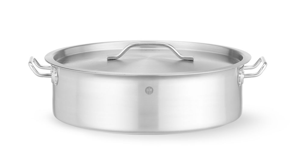 Kochtopf - niedrig - mit Deckel - 10,8L - Ø360x(H)139mm