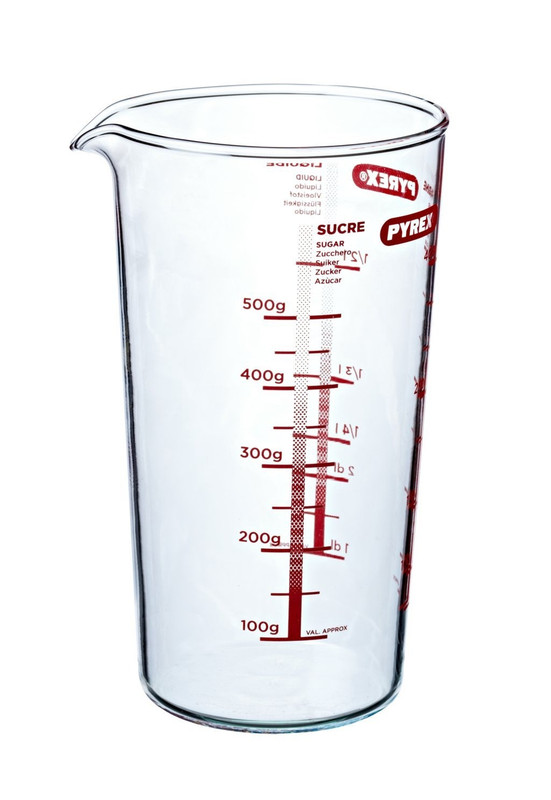 Maatbeker 50 cl Borosilicaat