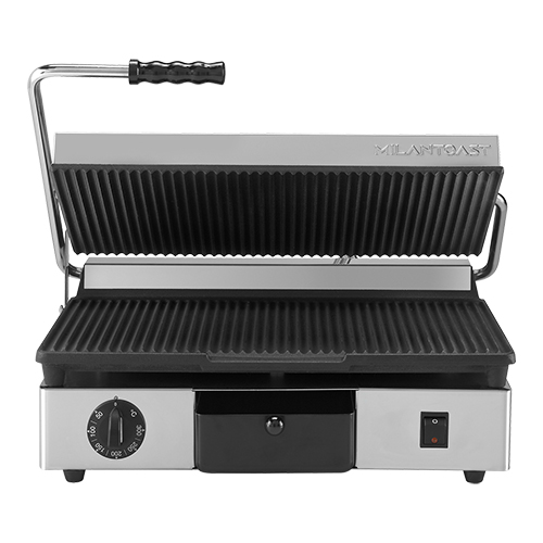 Grill de contact toasts nervurés Milano - 460x380x (h) 170mm