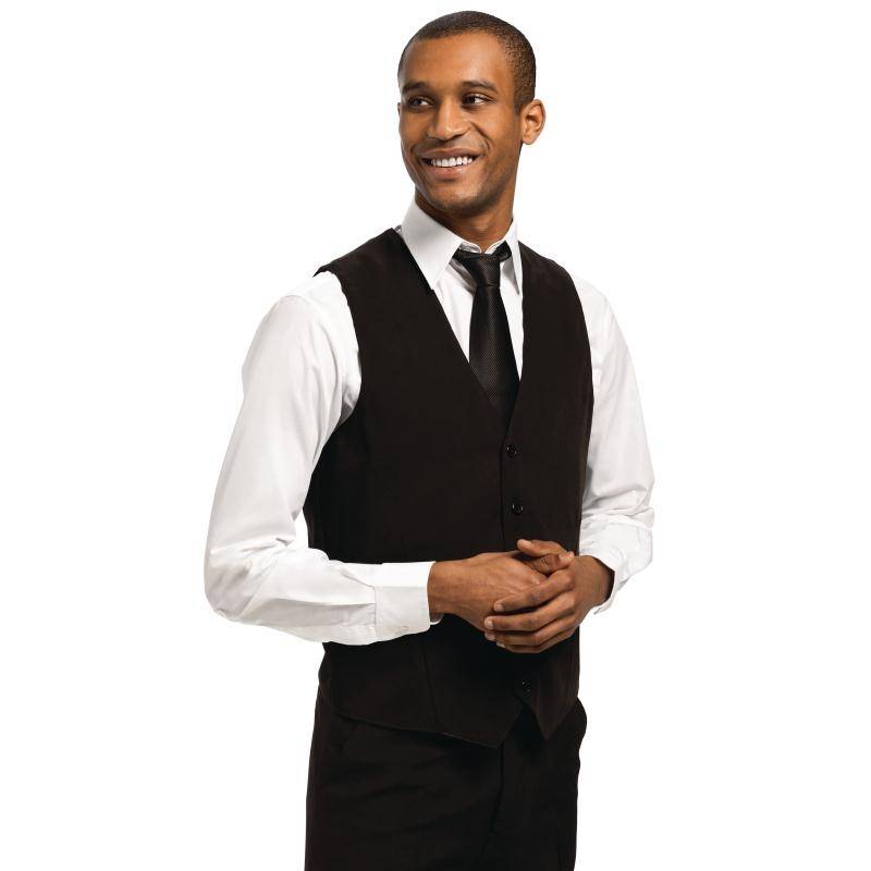 Gilet Noir pour Homme | Staff Uniforms | Disponible en 4 Tailles