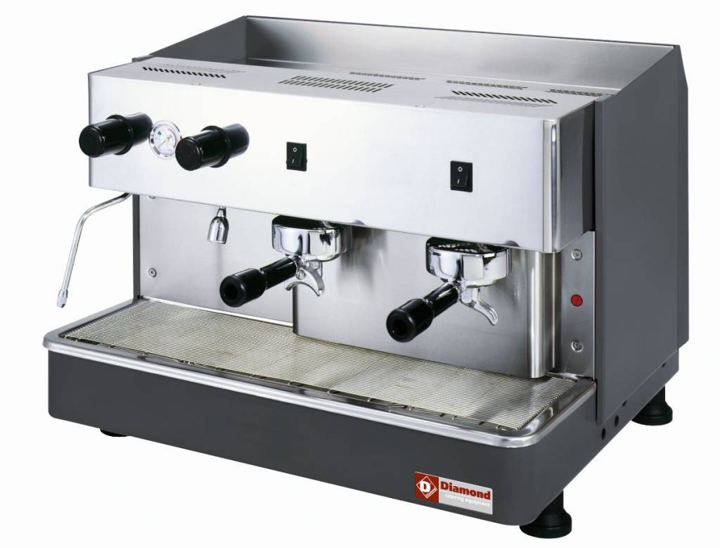 Machine à café expresso 2 groupes, automatique | 2,9kW | 650x530x(H)430mm