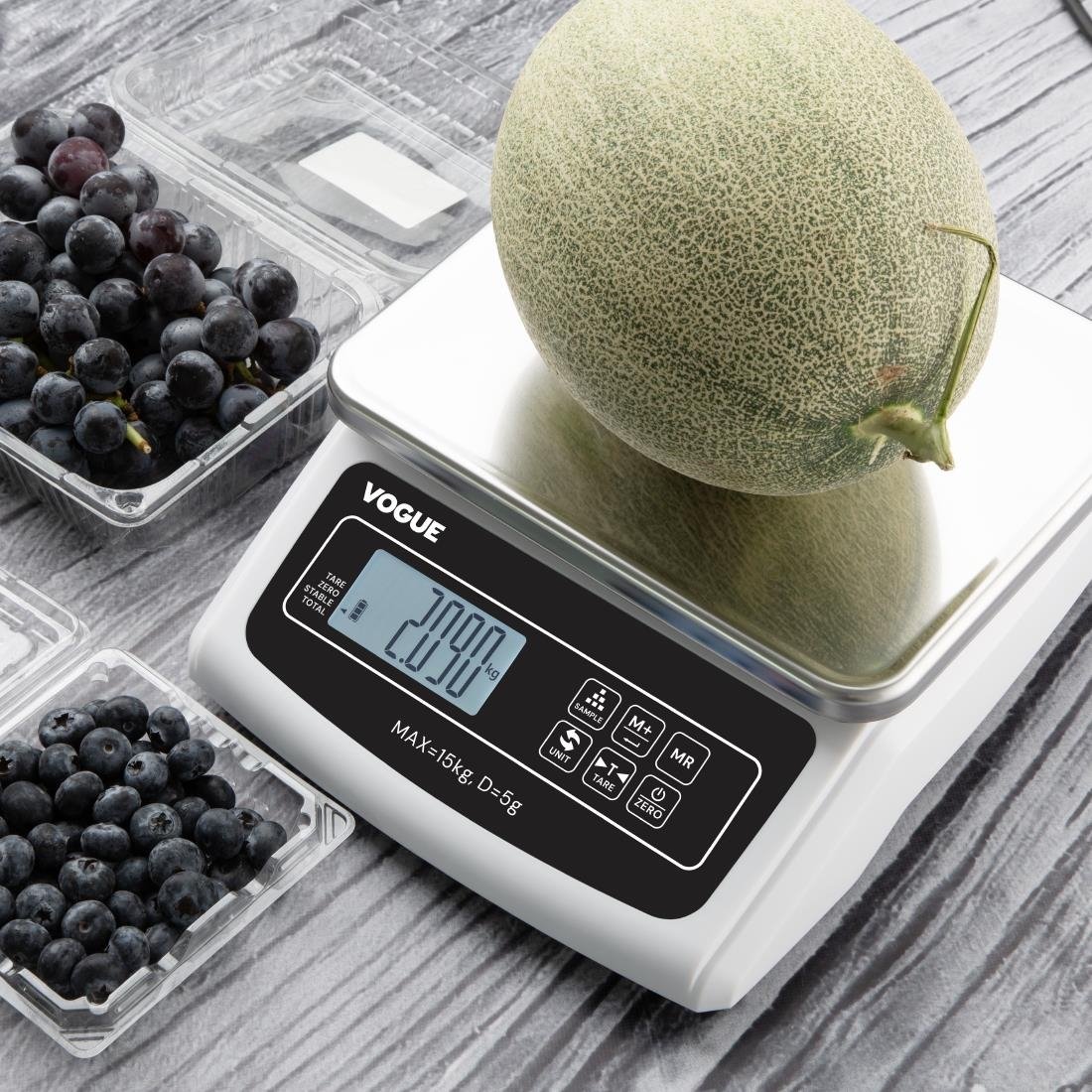 Vogue Elektronische Plattformwaage 15kg