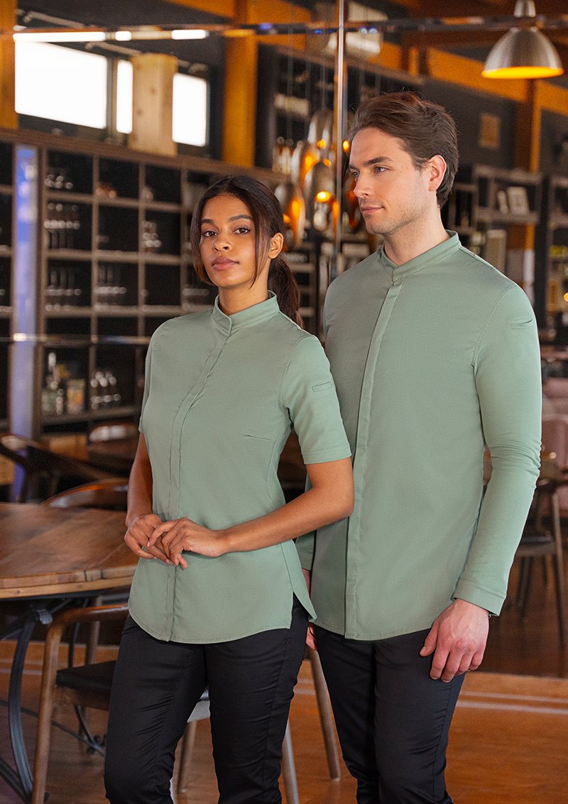 Koksbuis Met Korte Mouwen Voor Dames Diamond Cut Avantgarde - Pastelgroen - 34