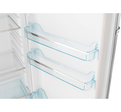 Kühlschrank Edelstahl-Look | 335 Liter | 6 Ablagen | 600x600x1700(h)mm