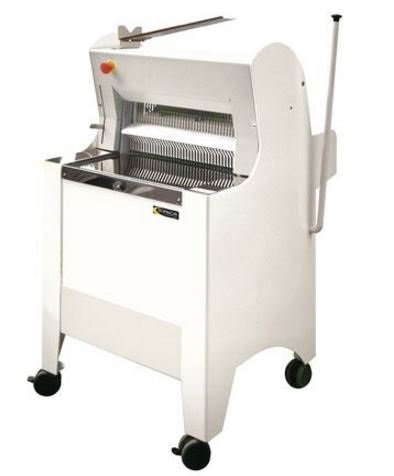 Brotschneidemaschine Weiß | Semi-Automatisch | Einfuhr über Rückseite | 550 W
