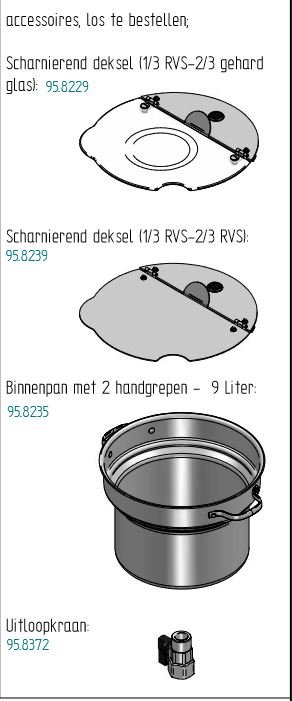 Soup Well RVS Inbouw | Mobile Containing | Incl. Pan 9 Liter | 400W