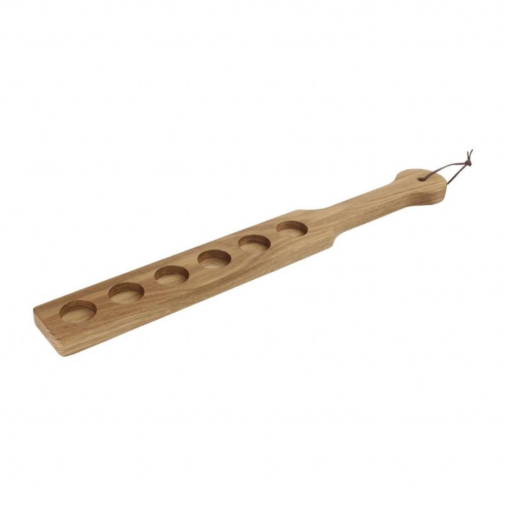 Serveerplank hout voor shotglazen | 50x6x(H)2cm