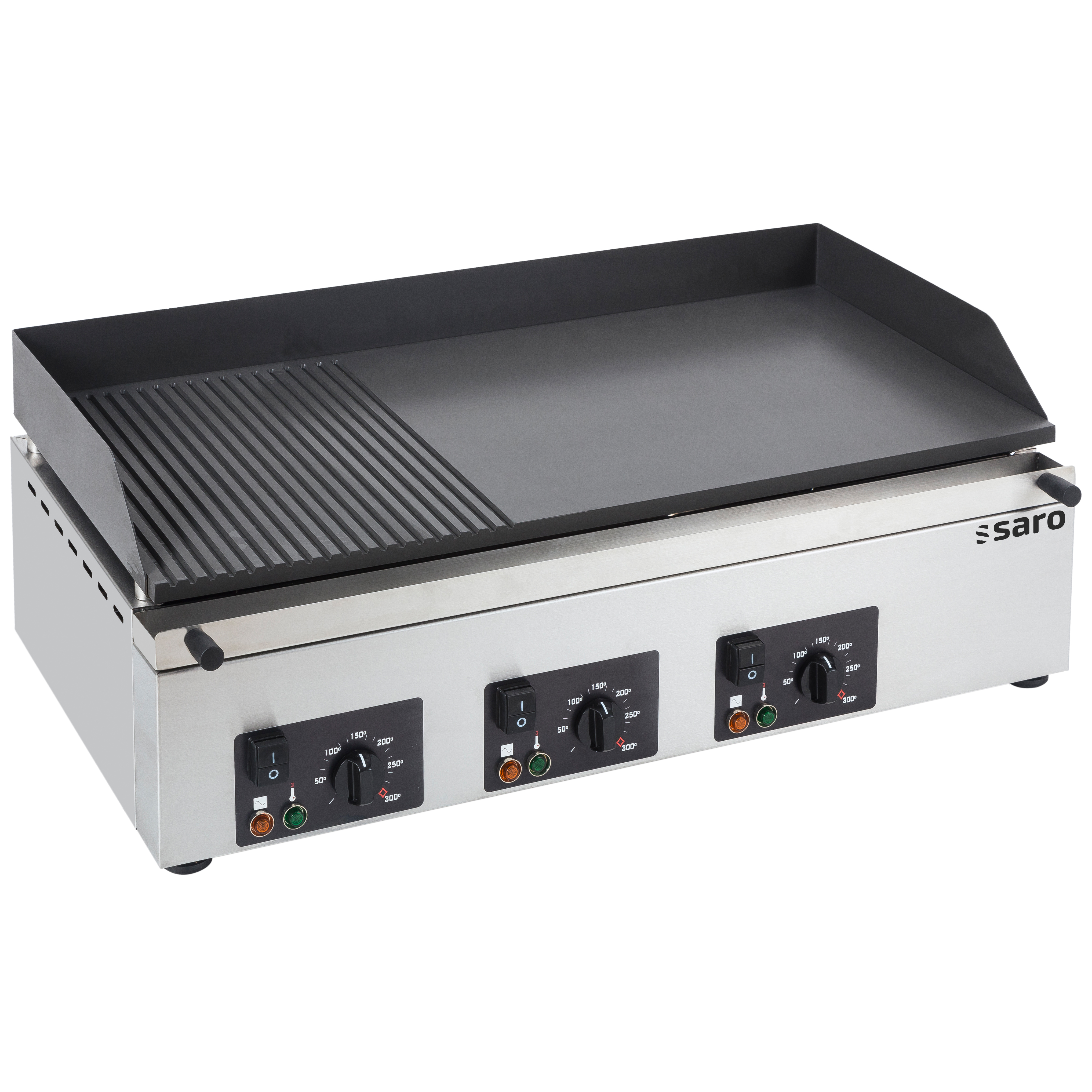 Plaque de cuisson SARO, 1/3 rainurée 2/3 lisse, GPK 810