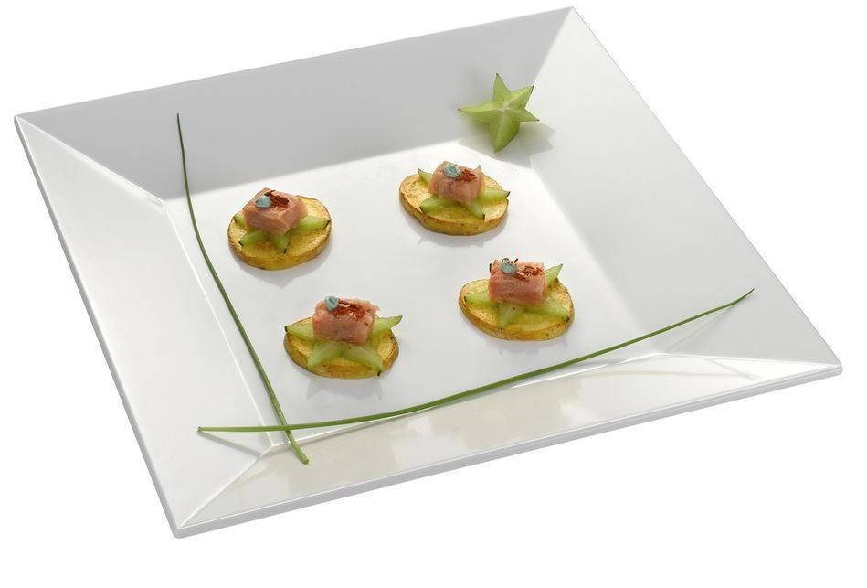 Plateau Carré Mélamine - Disponibles en 3 Tailles