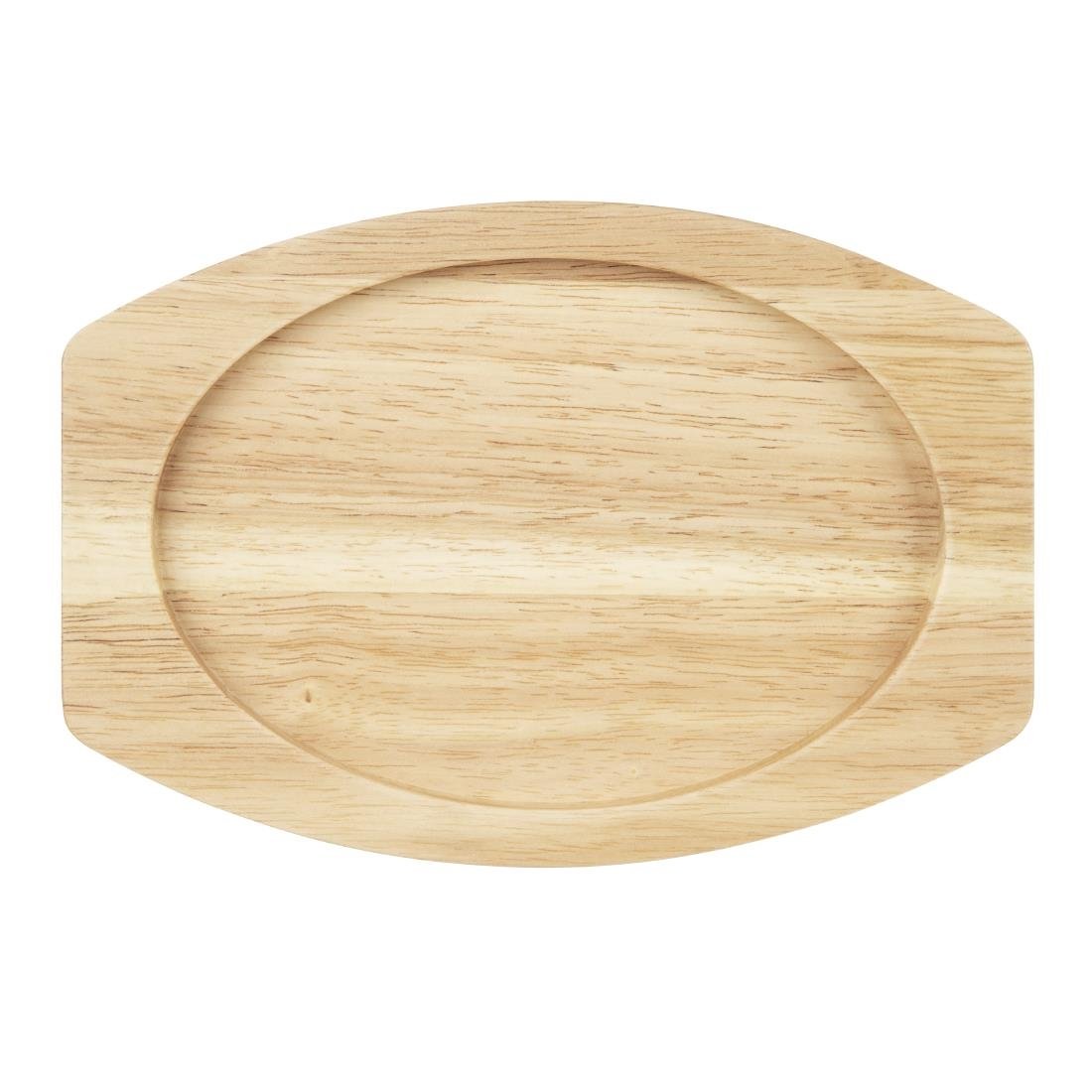 Olympia Hevea Brett für Gusseisen Oval Ohrenform Schüssel 260x165mm für FW817 Olympia Hevea Brett für Gusseisen Oval Ohrenform Schüssel 260x165mm für FW817