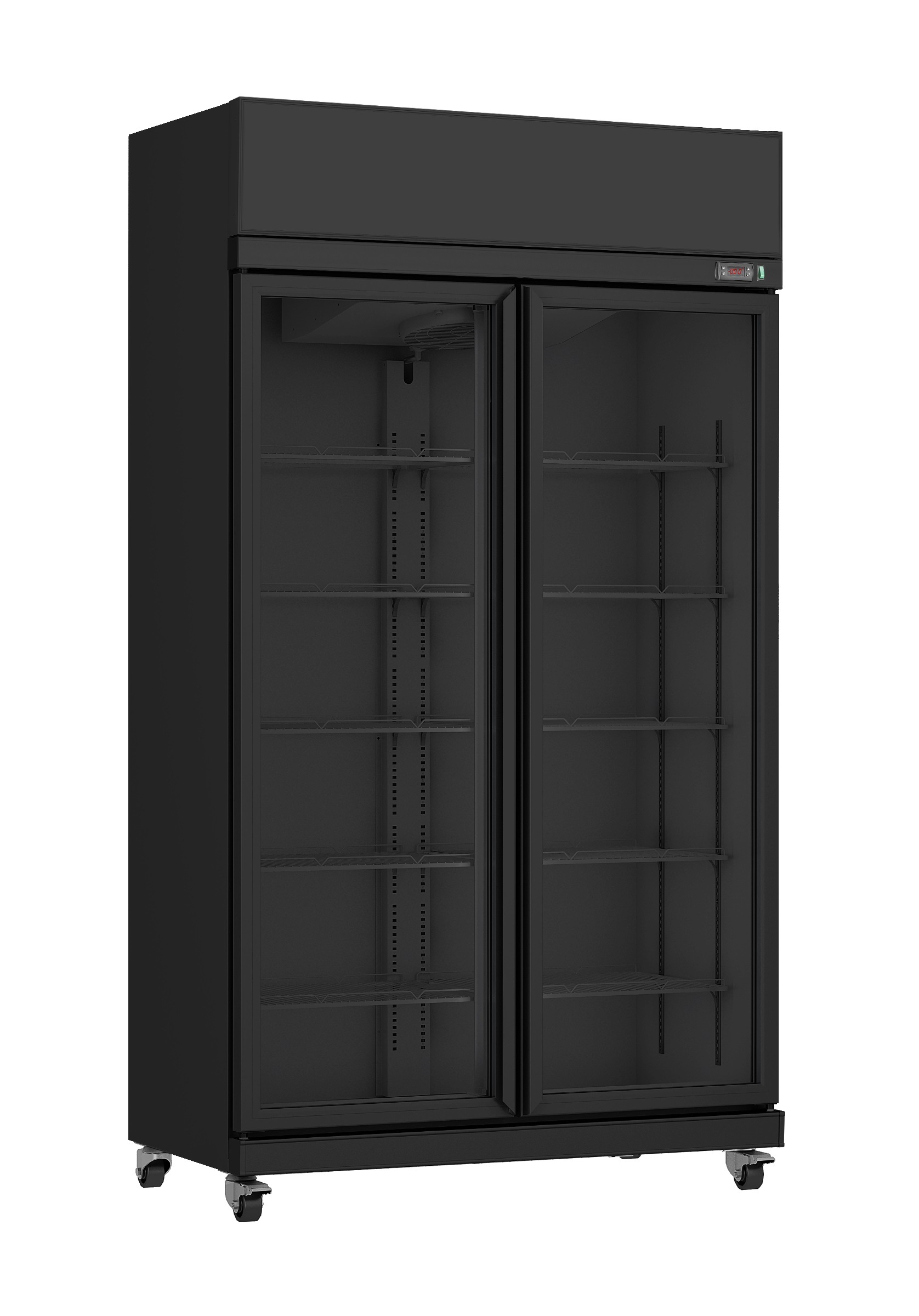 Koelkast 2 Glasdeuren Zwart Irm-770R Bl Koelkast 2 Glasdeuren Zwart Irm-770R Bl