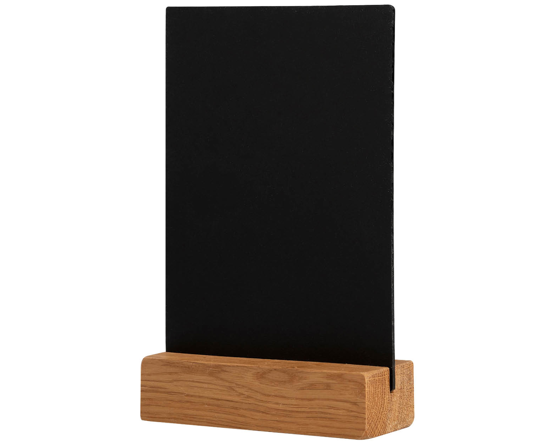 Krijtbord A6 staand - Voet eikenhout