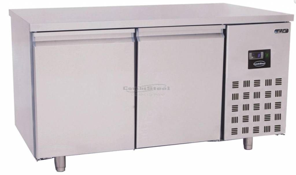 Comptoir Réfrigéré 2 Portes | Compatible Plaques 60x40cm |  800x1550x850(h)mm