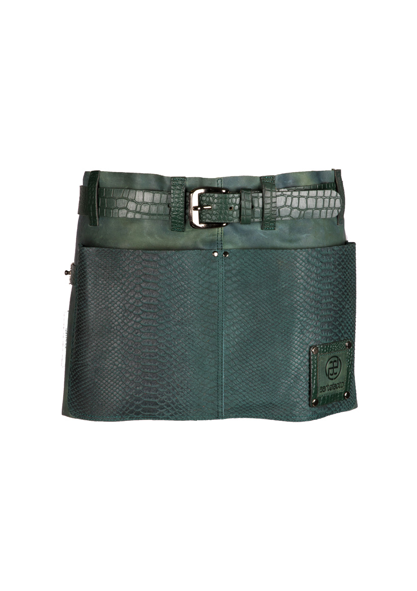 Leren Schort Minor Reptile 620x(H)305mm groen