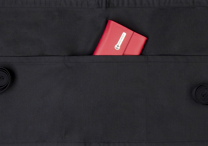 Tailleschort Basic Met Zakje - Zwart