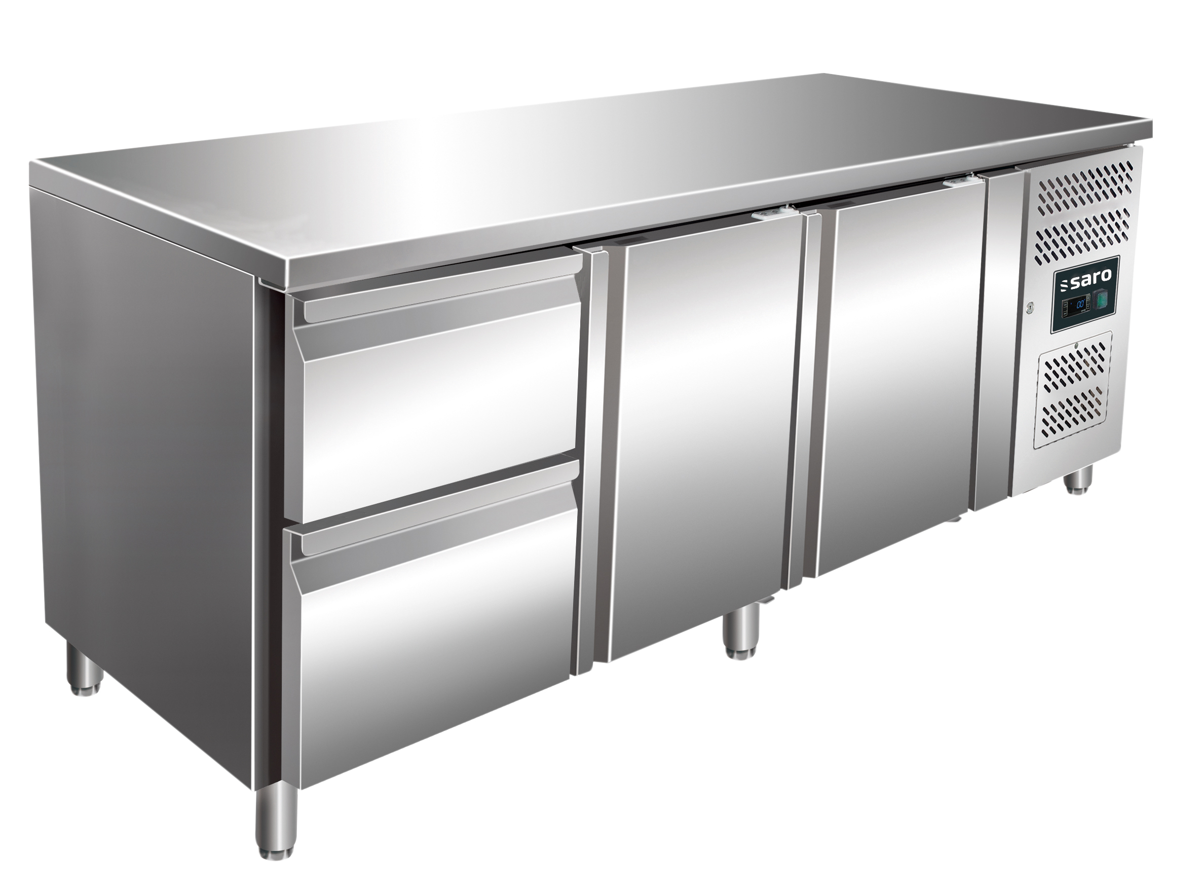 Table réfrigérée SARO, 2 portes + 1x set de 2 tiroirs, KYLIA 3110TN