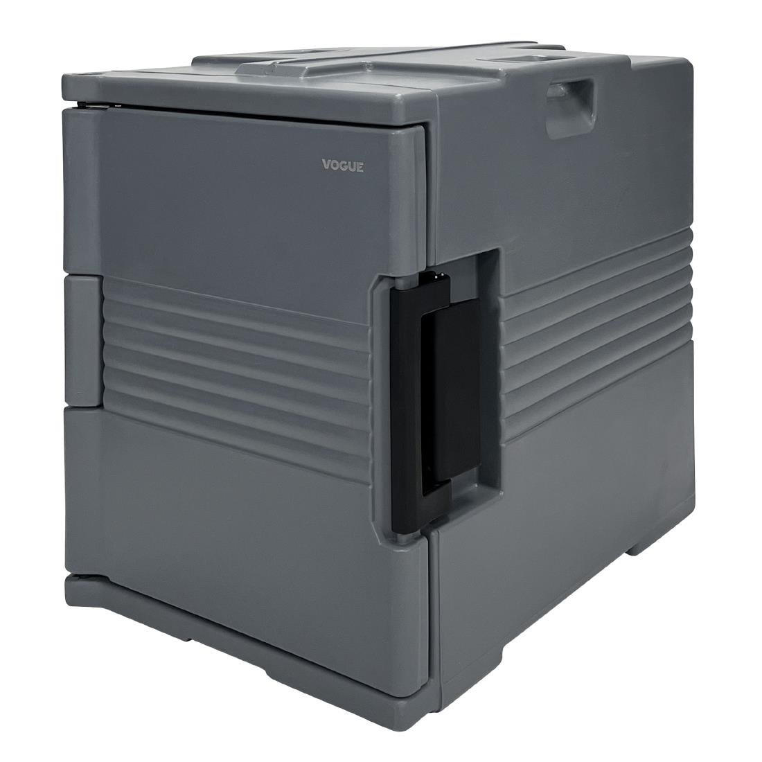 Vogue thermo-box 600 voorlader box zwart voor gn bak afmeting - 465x610x630mm