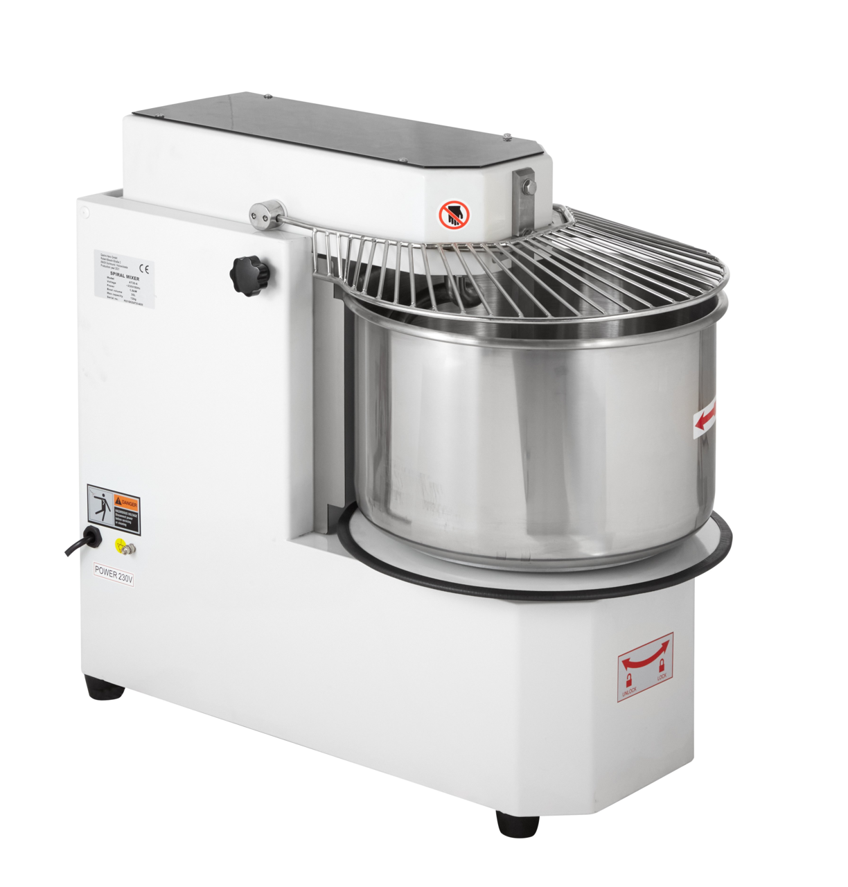 Teigknetmaschine ECO 30 Liter 230 Volt - variabler Kopf
