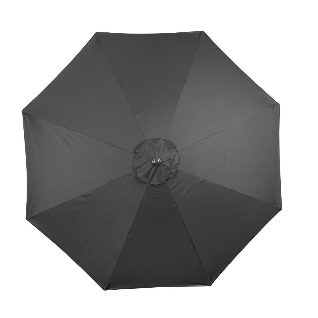 Parasol rond Bolero Seville 3m noir