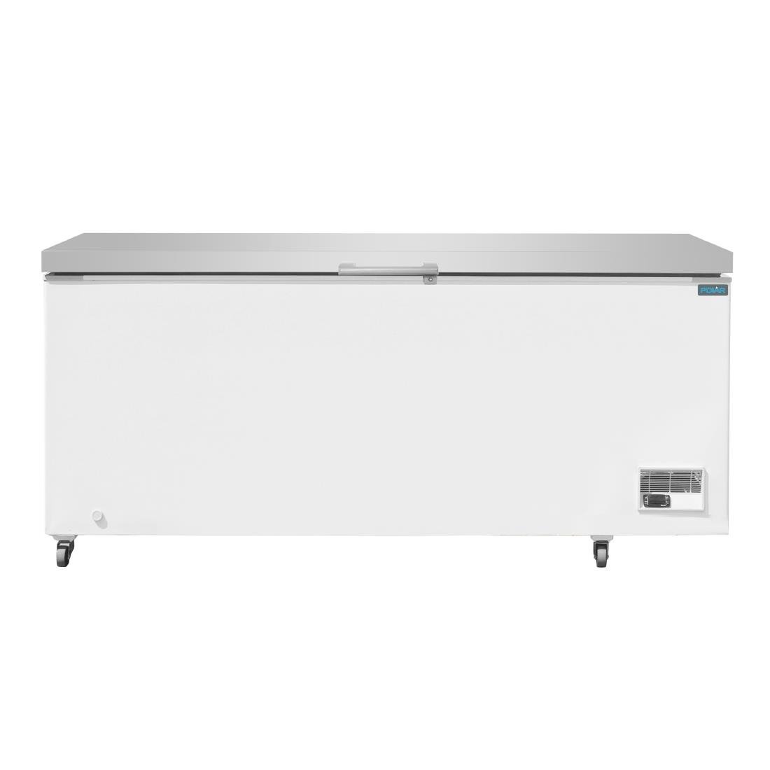 Congélateur coffre avec couvercle inox Polar Série G 581L