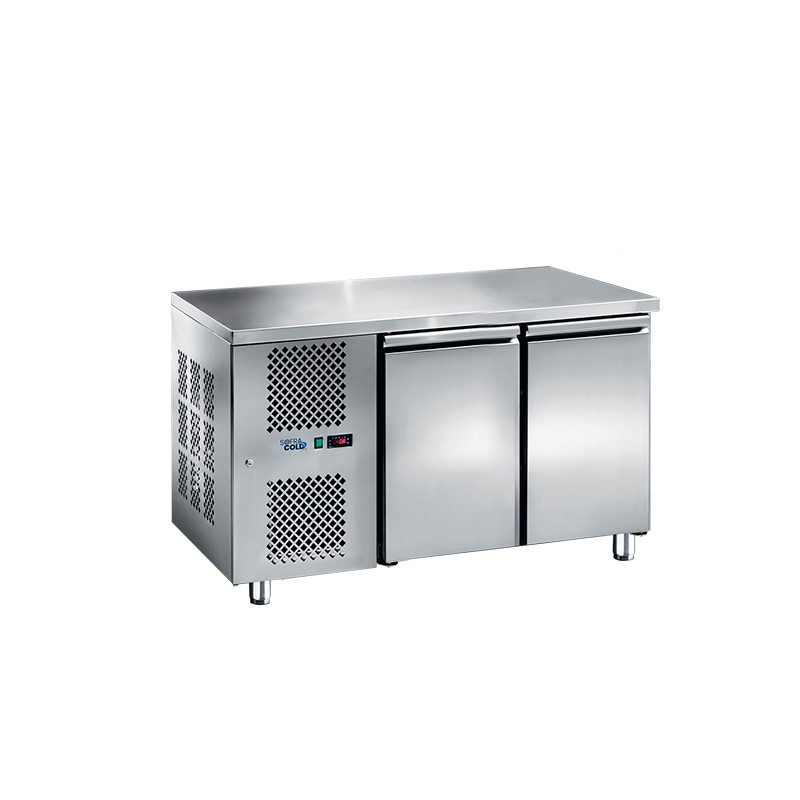 SOFRACOLD - Table réfrigérée positive GN 1/1 - 2 portes - Prof 700 mm - Groupe à gauche - TRG2PSD-GG