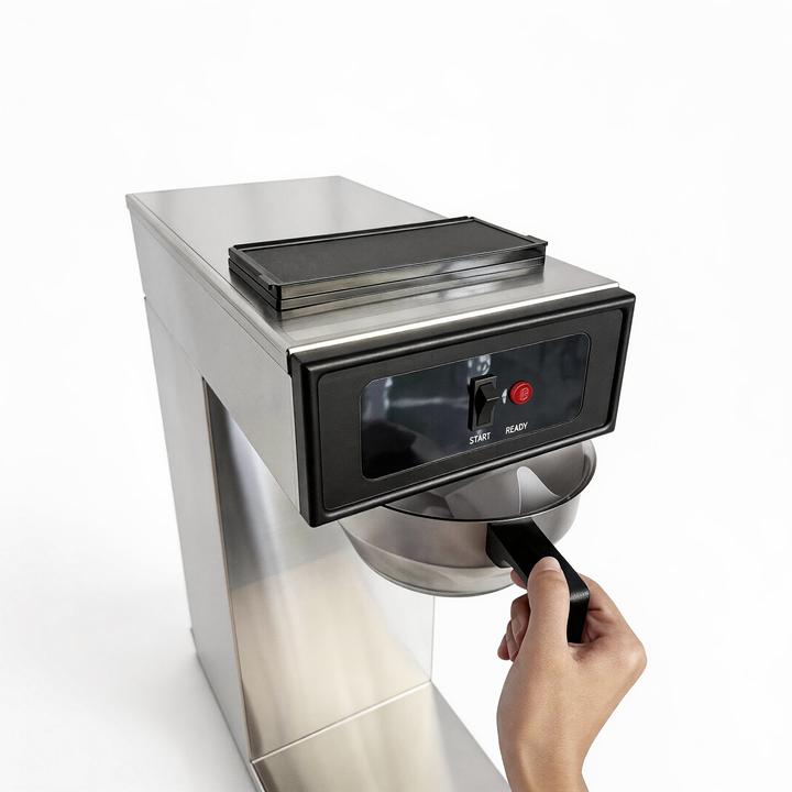 RVS koffiemachine - 1,8L - 1,9 kW - Inclusief thermoskan