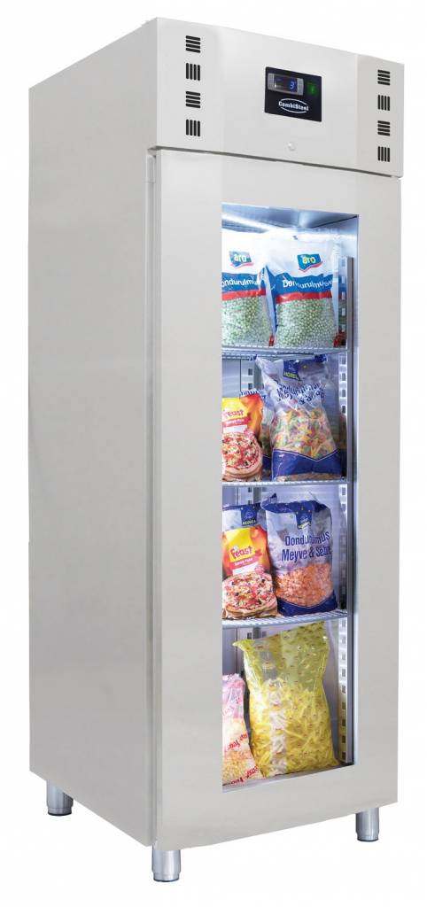 Tiefkühlschrank mit Glastür | 700 Liter |  Umluft | 700x810(h)2050mm