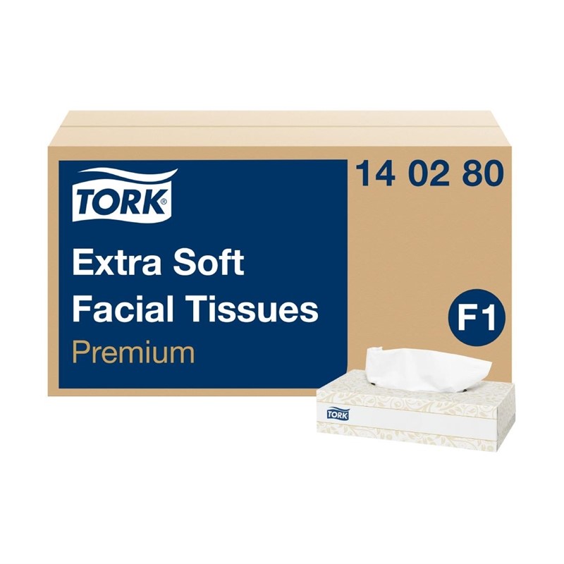 Lingettes nettoyantes visage Tork Premium - Extra douces 2 épaisseurs - 30x100 pièces