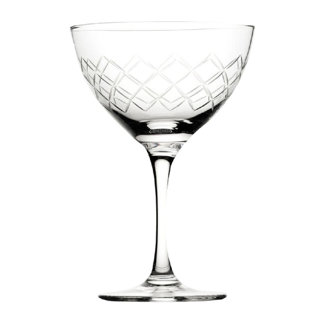 Verres à martini Utopia Raffles Diamond 190 ml (lot de 6)