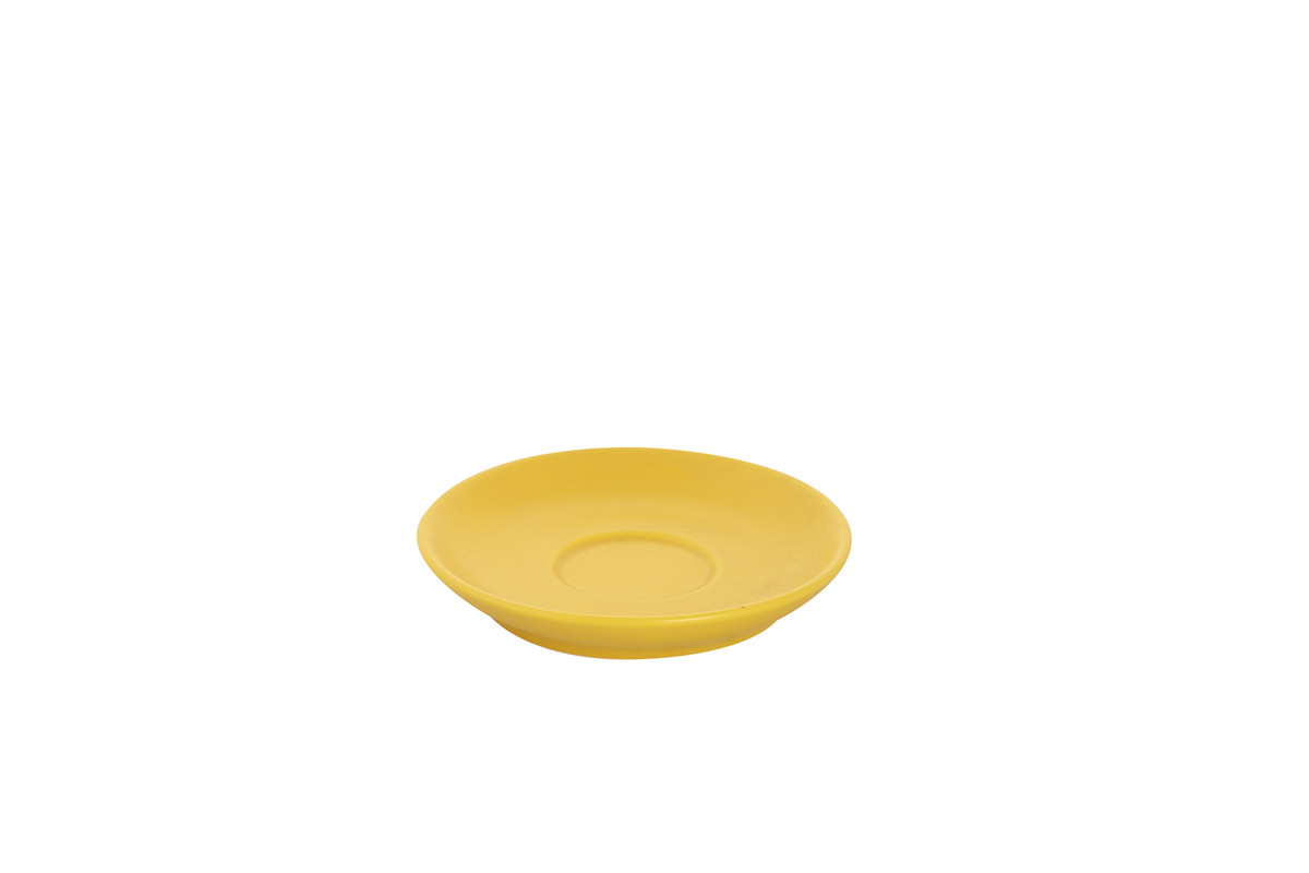 Cappuccinoschotel Mat Colors 14 cm Geel Porselein