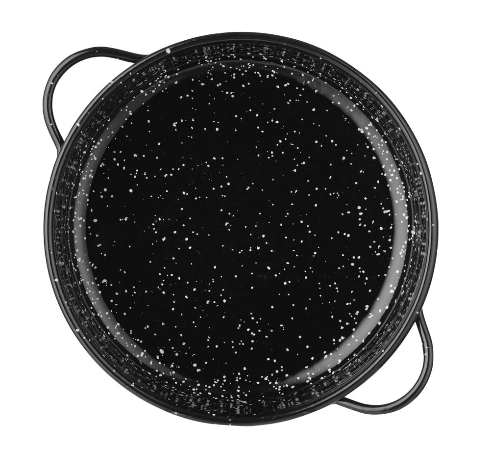 Auflaufform - emailliert - Schwarz - Ø200x(H)45mm