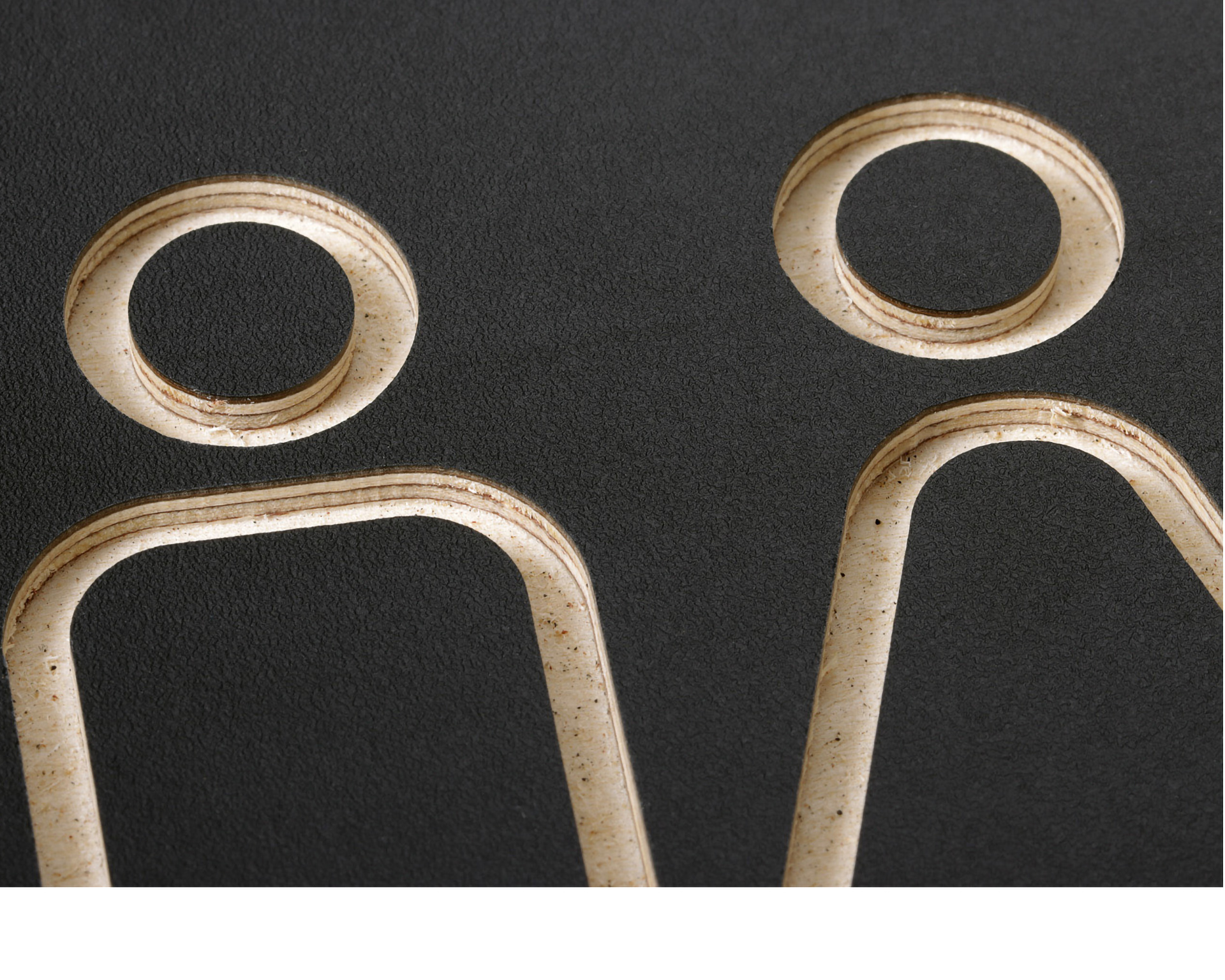 Pictogramme signe homme/femme noir