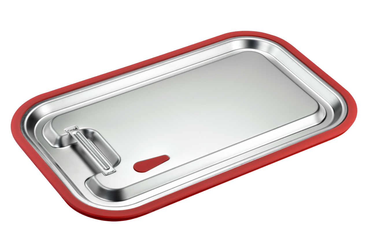 RVS deksel GN 1/1 met siliconen afdichting | 530 x 325 mm | Basic