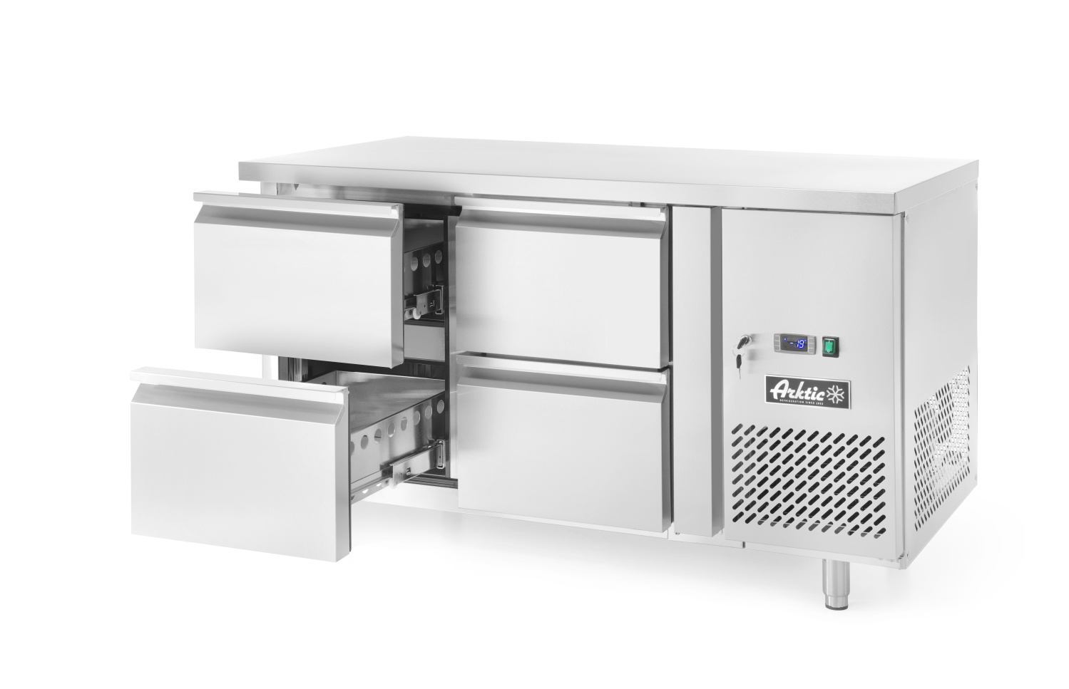 Koelwerkbank Met 4 Lades Profi Line - 280 Liter - 1360x700x(H)850mm